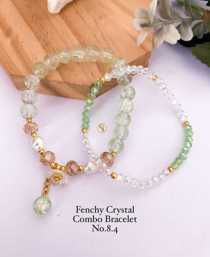 2 Fenchy Crystal  Bracelets Combo Wholesale Shop In Surat
